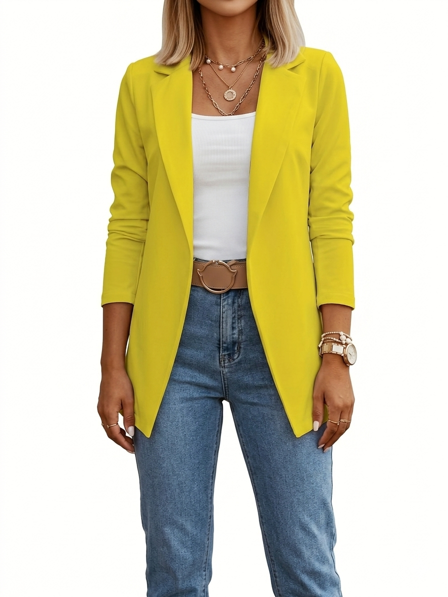 Virella | Offener Blazer mit Drapierung