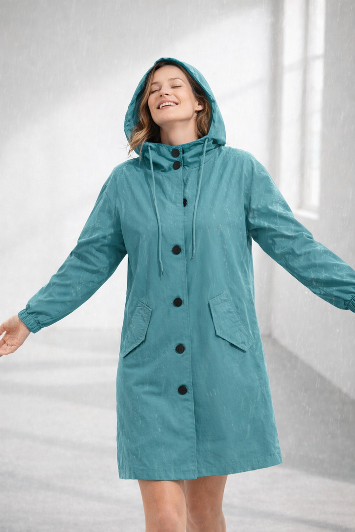 Arlina | Women’s Hooded Mid-Length Jacket