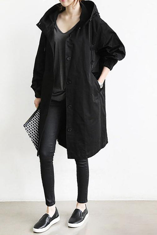 Arlina | Women’s Hooded Mid-Length Jacket