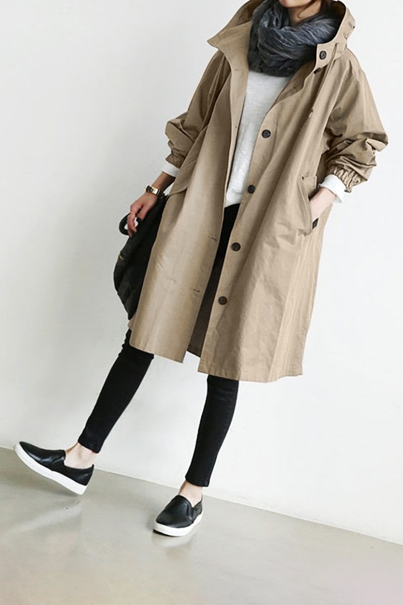 Arlina | Women’s Hooded Mid-Length Jacket