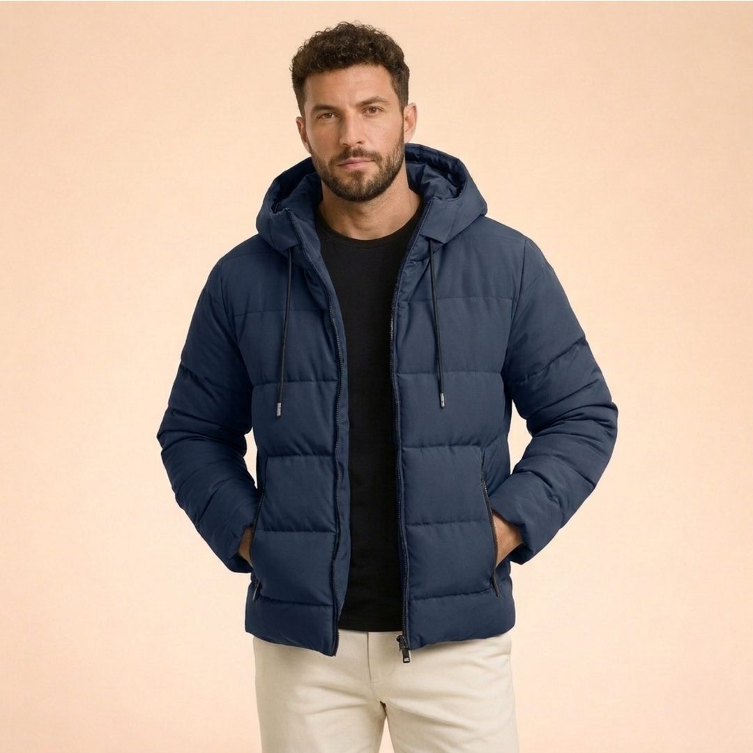 Ethan | Wasserdichte und stilvolle Herren-Winter-Steppjacke