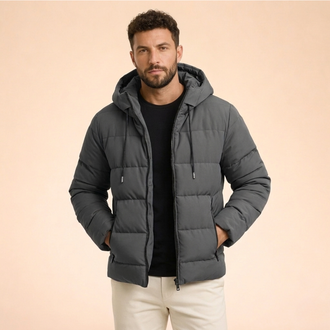 Ethan | Wasserdichte und stilvolle Herren-Winter-Steppjacke