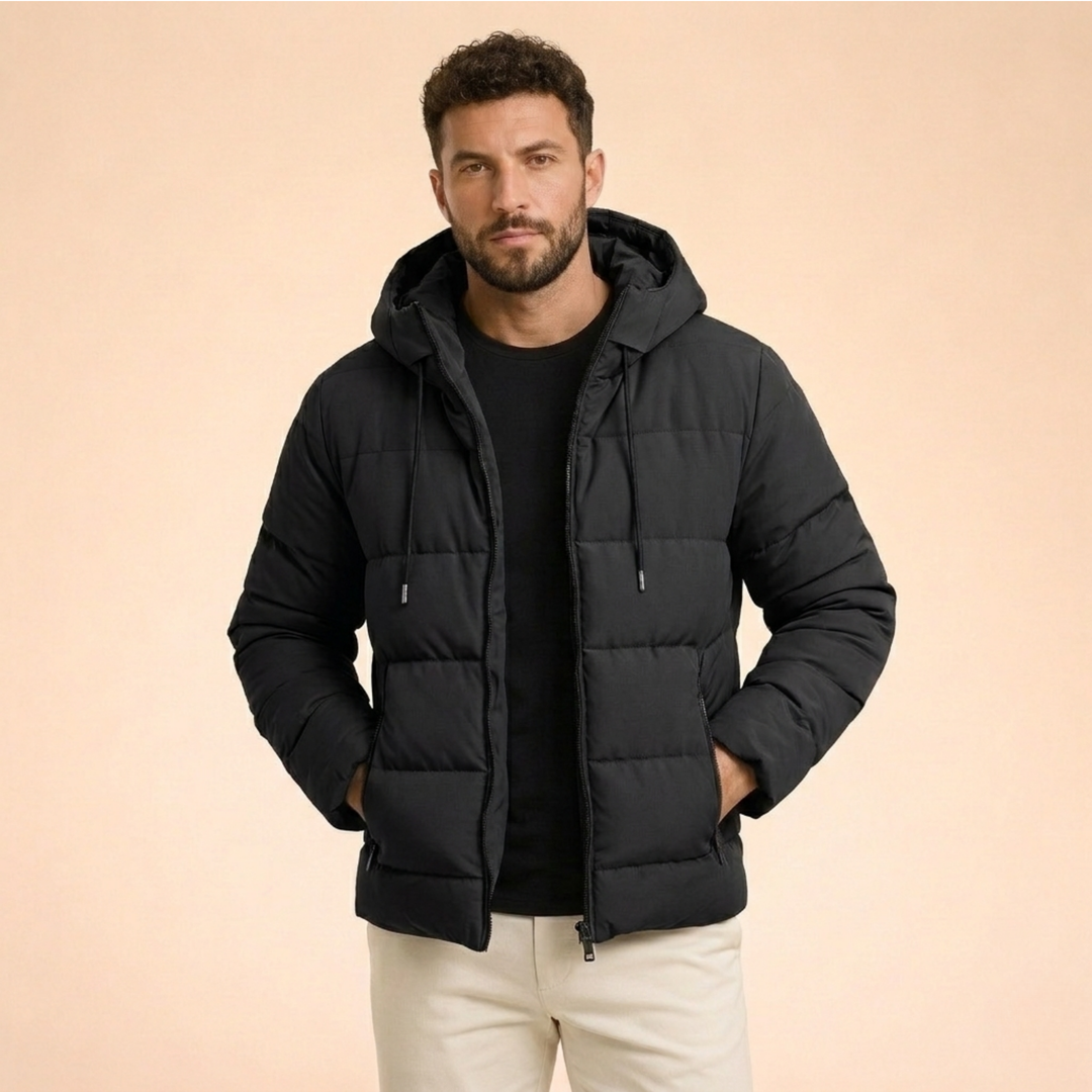 Ethan | Wasserdichte und stilvolle Herren-Winter-Steppjacke