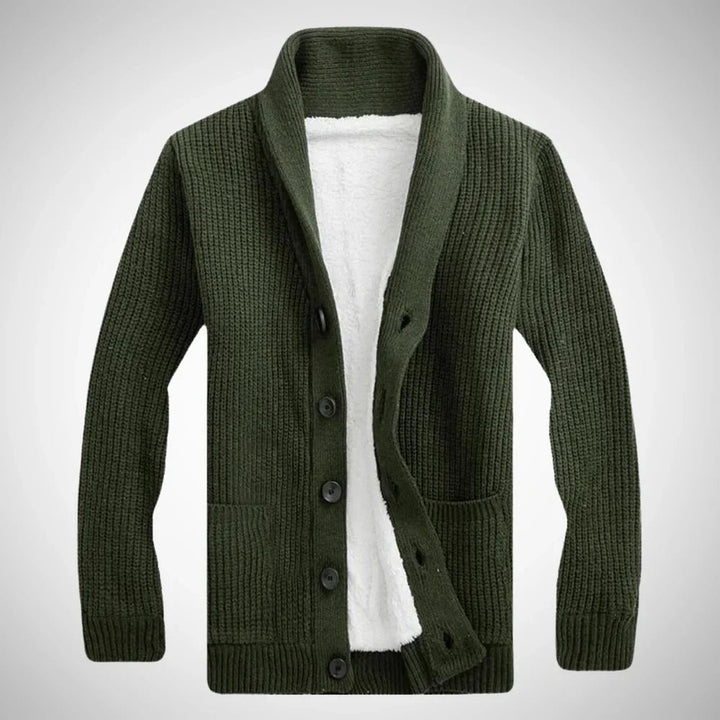 Orin | Herren-Fleece-Schalkragen-Strickjacke