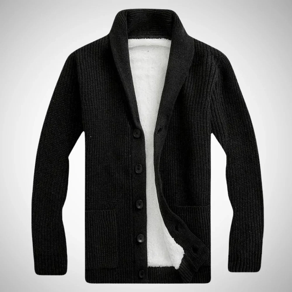Orin | Herren-Fleece-Schalkragen-Strickjacke