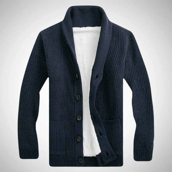 Orin | Herren-Fleece-Schalkragen-Strickjacke