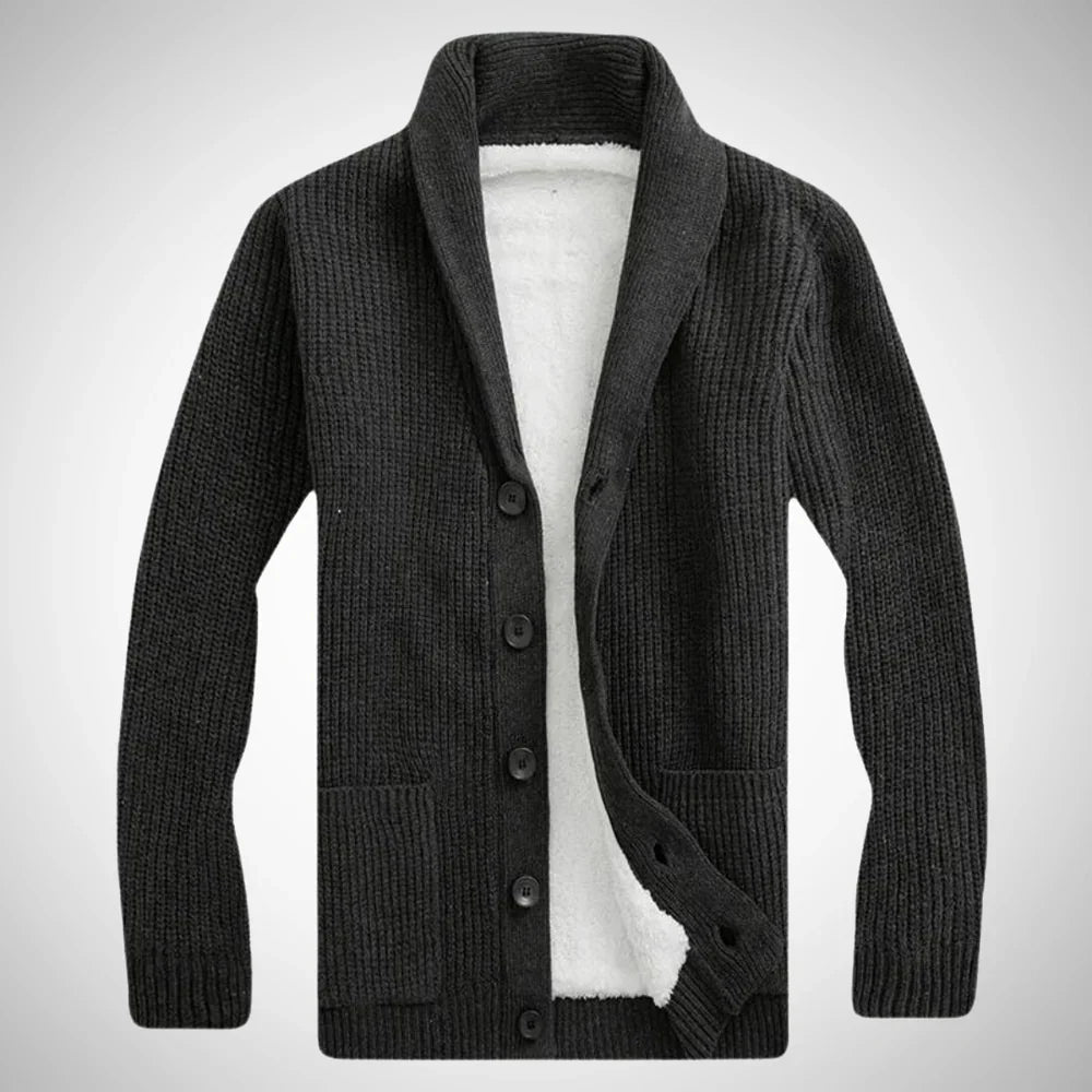 Orin | Herren-Fleece-Schalkragen-Strickjacke