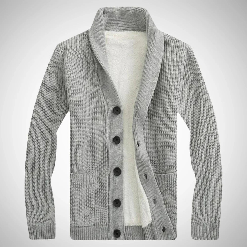 Orin | Herren-Fleece-Schalkragen-Strickjacke