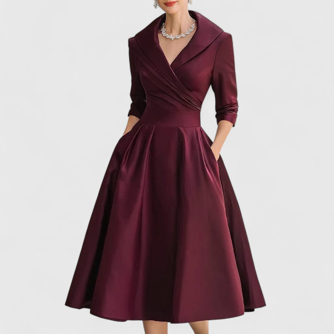 Nivara | Elegantes, ausgestelltes Hochzeitsgastkleid