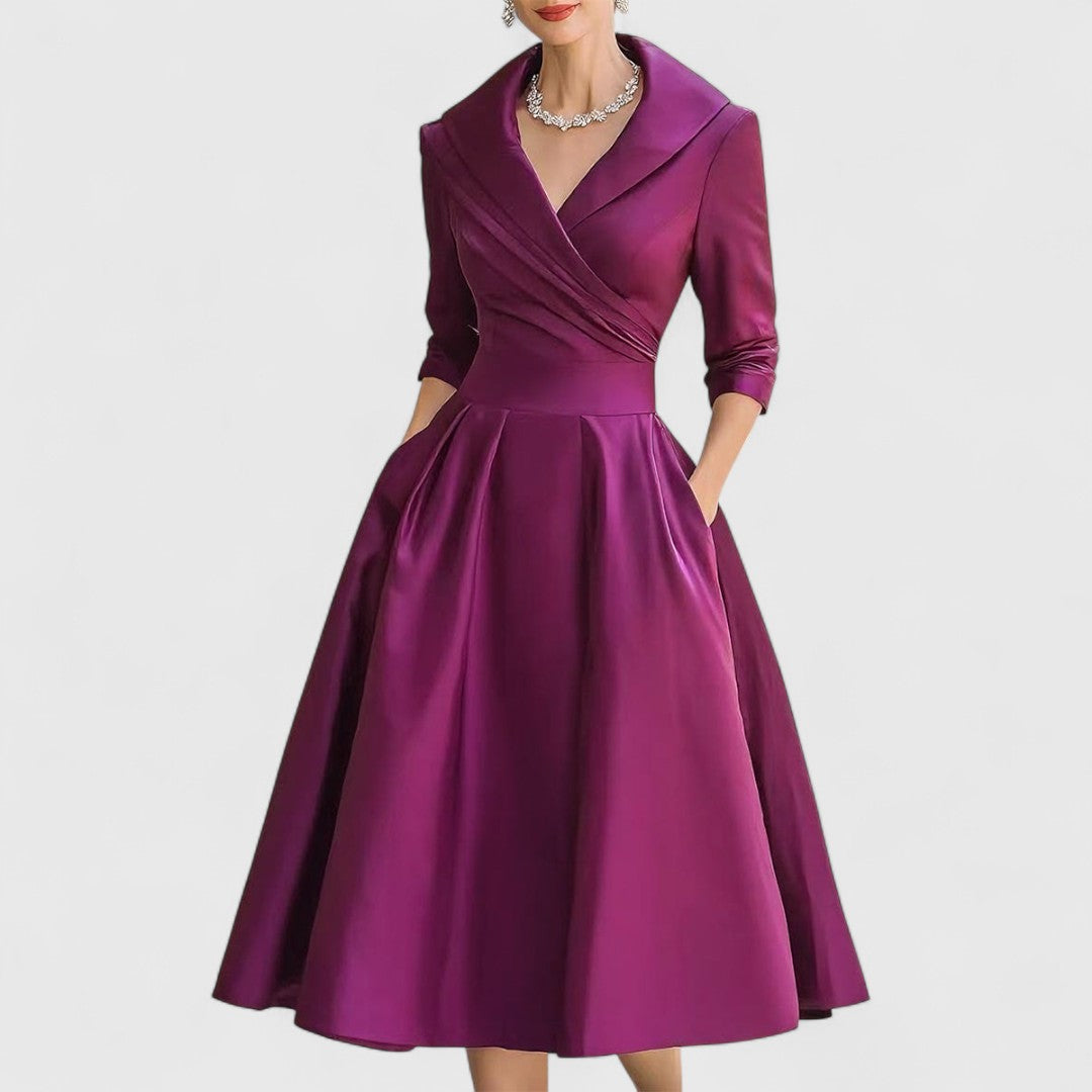 Nivara | Elegantes, ausgestelltes Hochzeitsgastkleid
