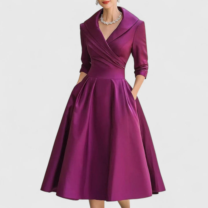 Nivara | Elegantes, ausgestelltes Hochzeitsgastkleid