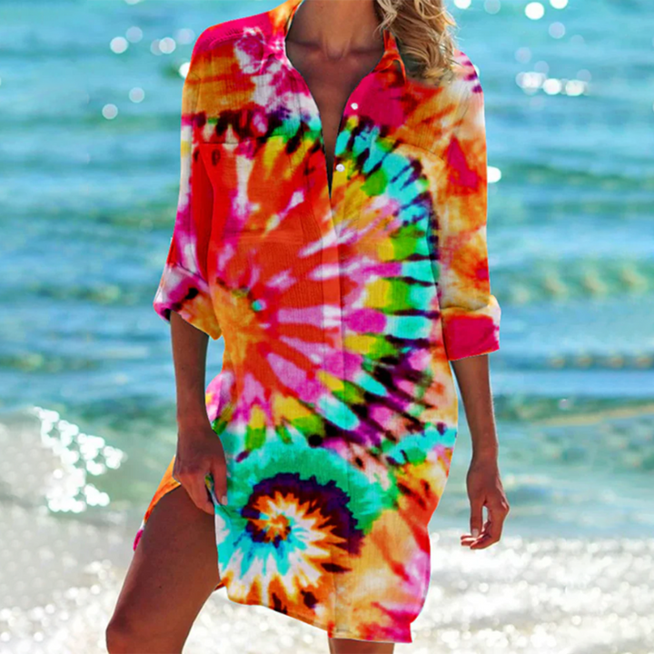 Luna | Colorful A-Line Summer Shirt