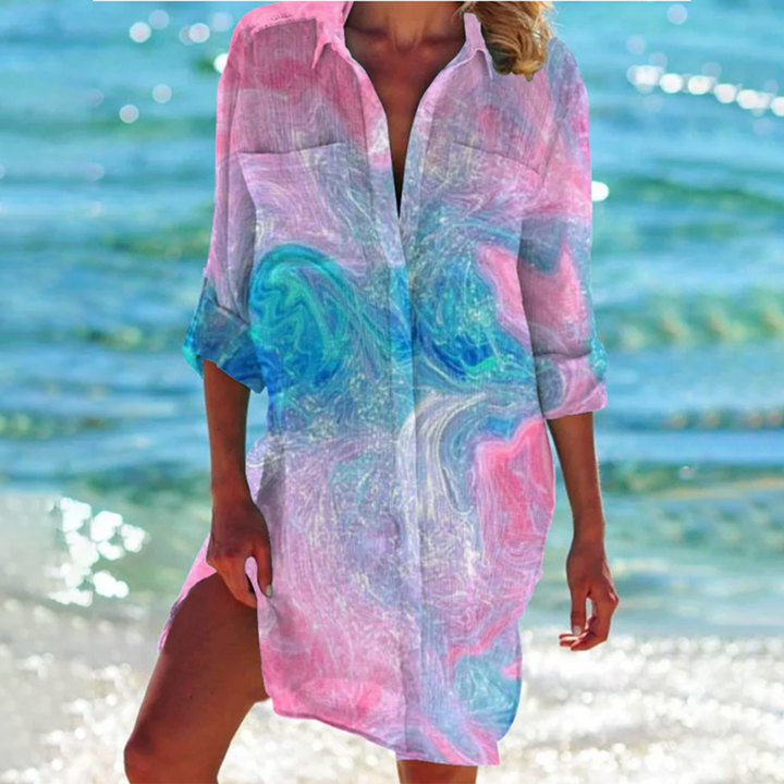 Luna | Colorful A-Line Summer Shirt