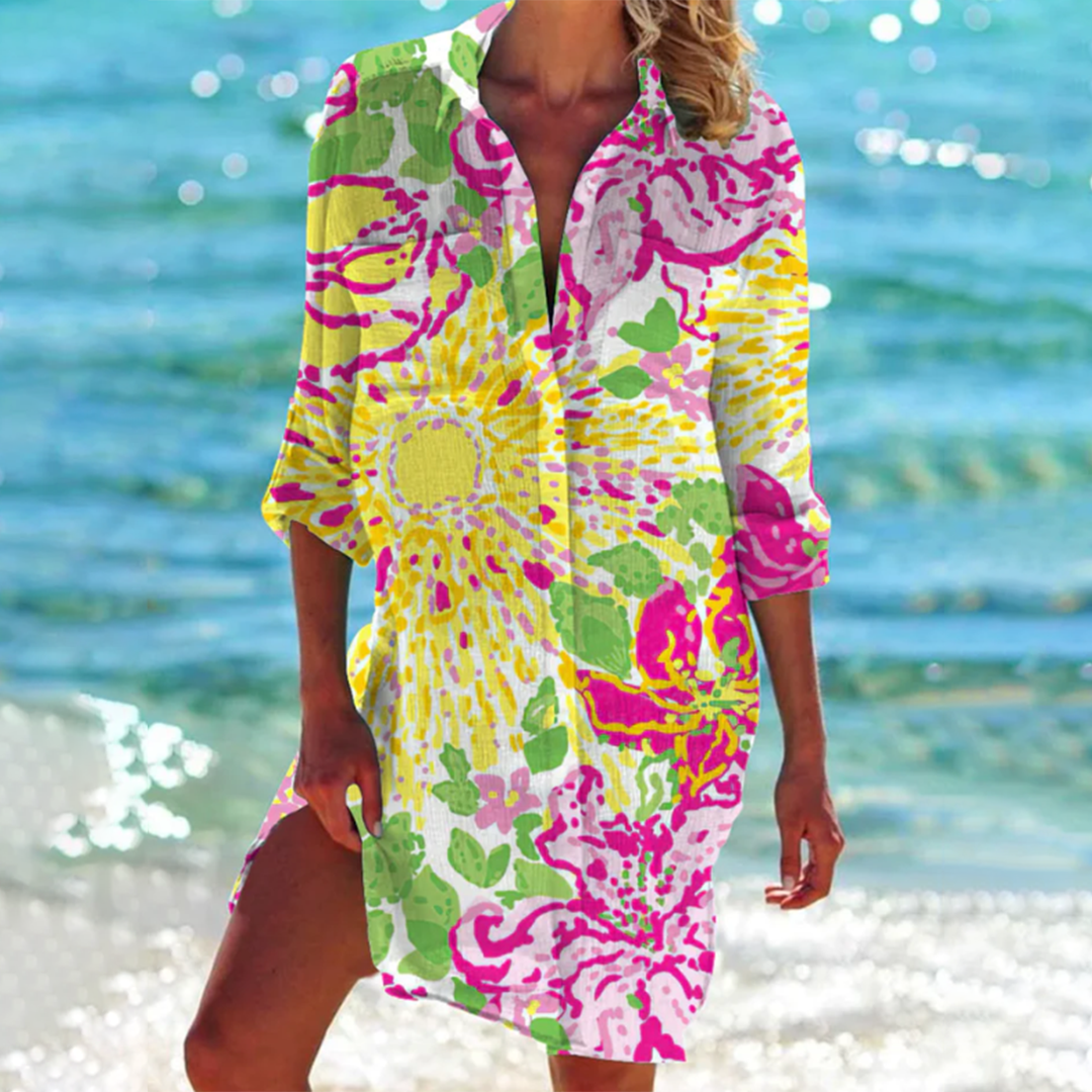 Luna | Colorful A-Line Summer Shirt