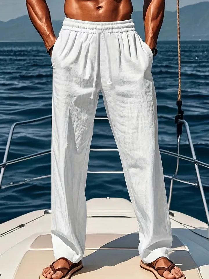 Adam | Lightweight Linen Comfort Trousers