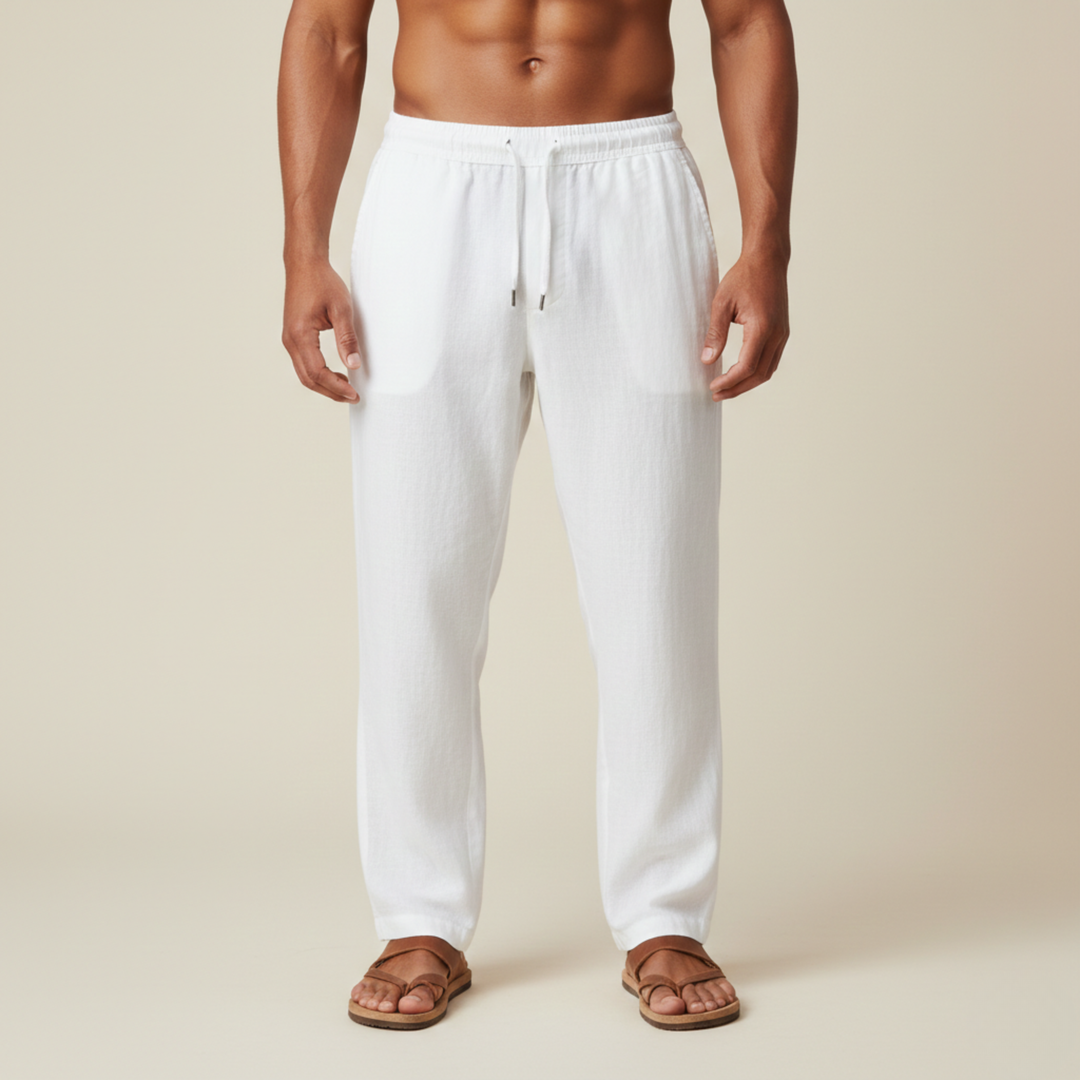 Adam | Lightweight Linen Comfort Trousers