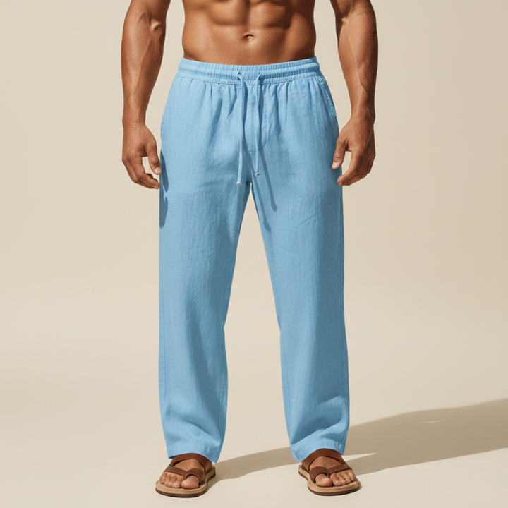 Adam | Lightweight Linen Comfort Trousers
