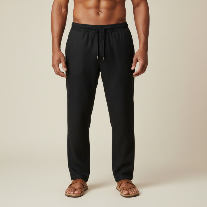 Adam | Lightweight Linen Comfort Trousers