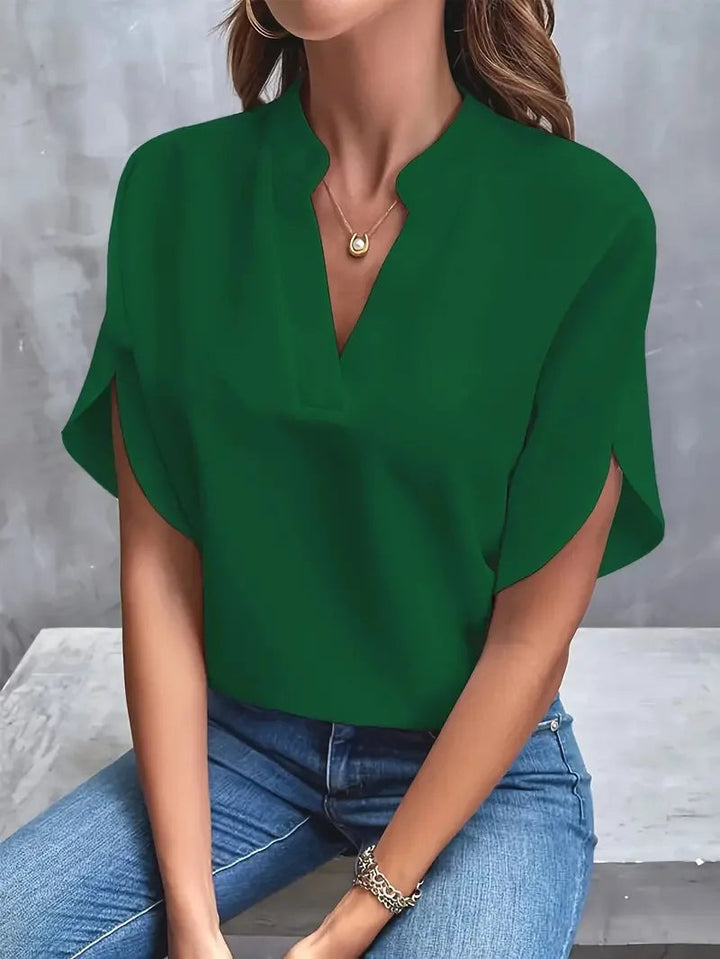 Alica | Comfortable &amp; Versatile V-neck Blouse