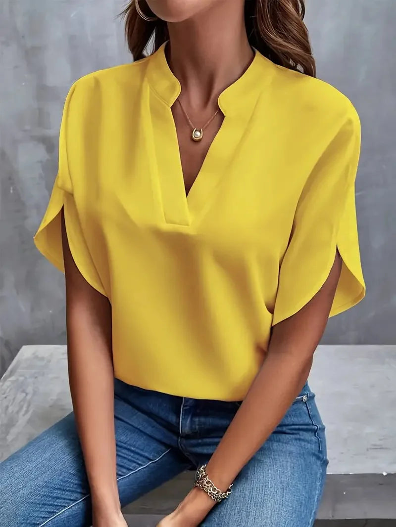 Alica | Comfortable &amp; Versatile V-neck Blouse