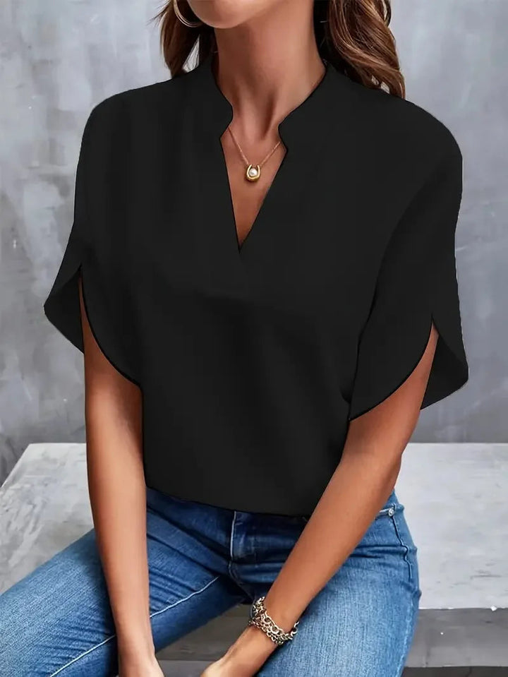 Alica | Comfortable &amp; Versatile V-neck Blouse