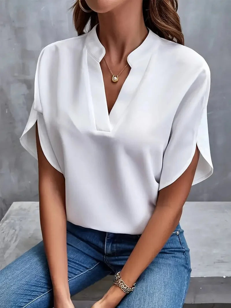 Alica | Comfortable &amp; Versatile V-neck Blouse