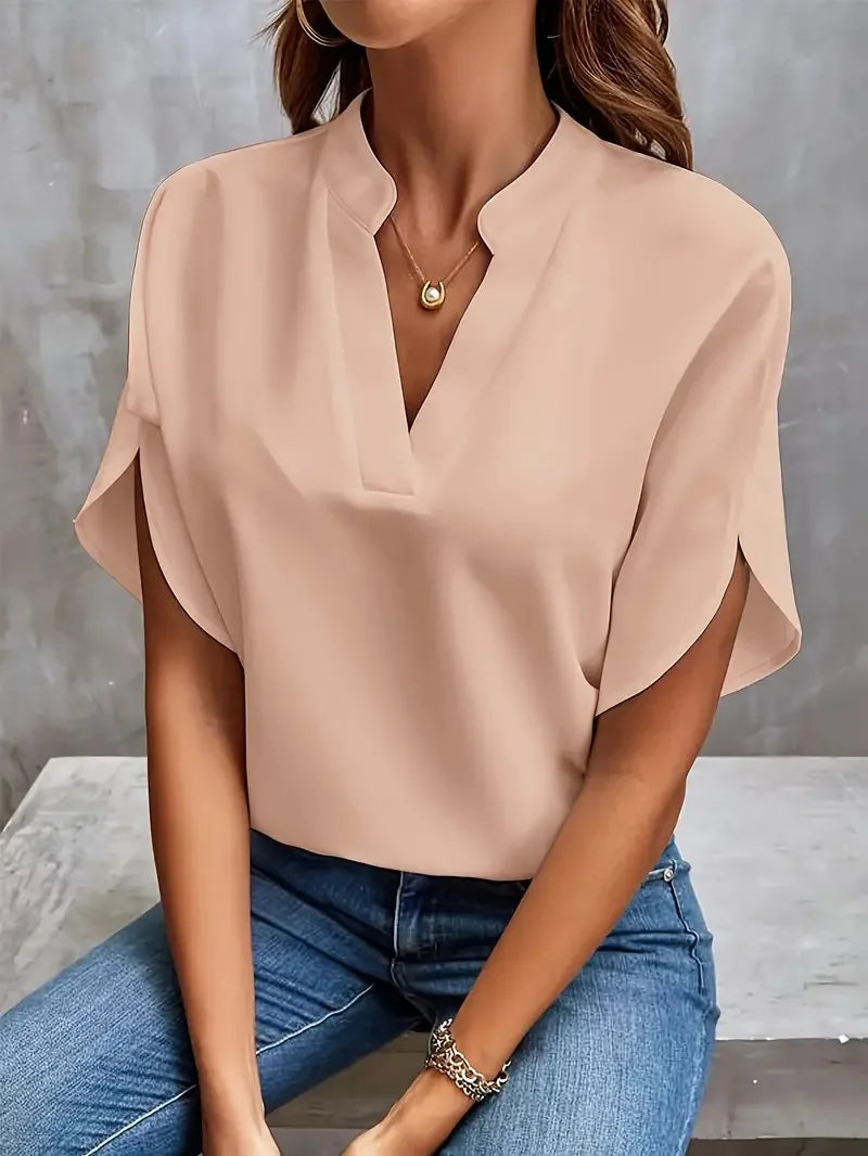 Alica | Comfortable &amp; Versatile V-neck Blouse