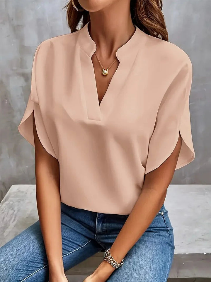Alica | Comfortable &amp; Versatile V-neck Blouse