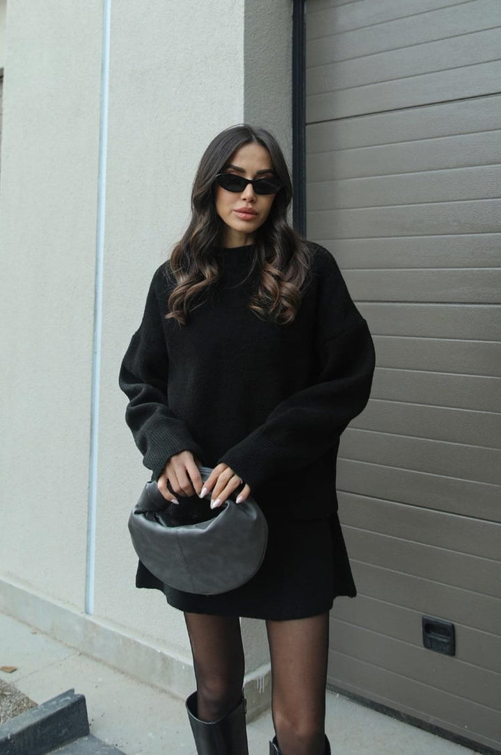 Elena | Schickes zweiteiliges Pullover- &amp; Rock-Set