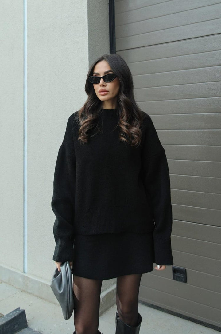 Elena | Schickes zweiteiliges Pullover- &amp; Rock-Set