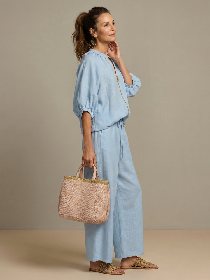 Virelle | Elegant Zip-Up Two-Piece Set