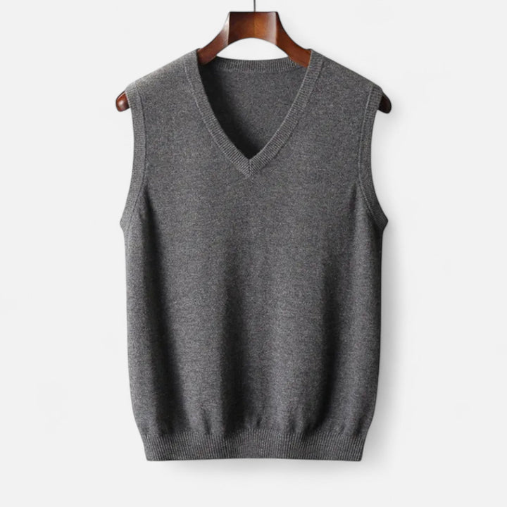 Sebastian | Men’s Merino Wool V-Neck Vest