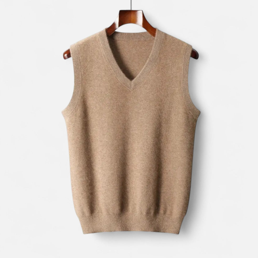 Sebastian | Men’s Merino Wool V-Neck Vest