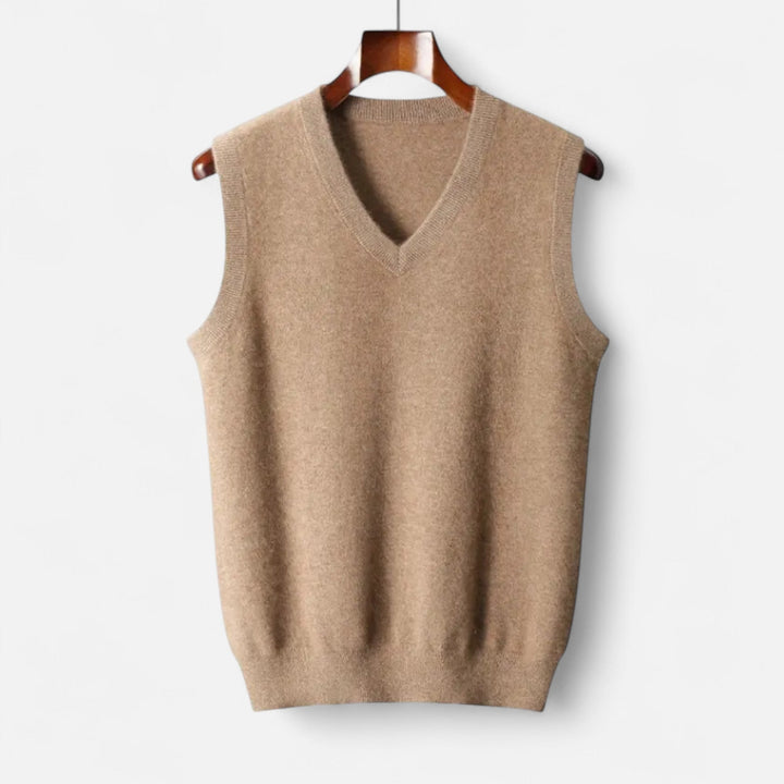 Sebastian | Men’s Merino Wool V-Neck Vest