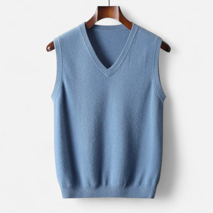 Sebastian | Men’s Merino Wool V-Neck Vest