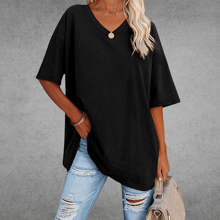 Cherie | Legeres &amp; stylisches V-Ausschnitt T-Shirt