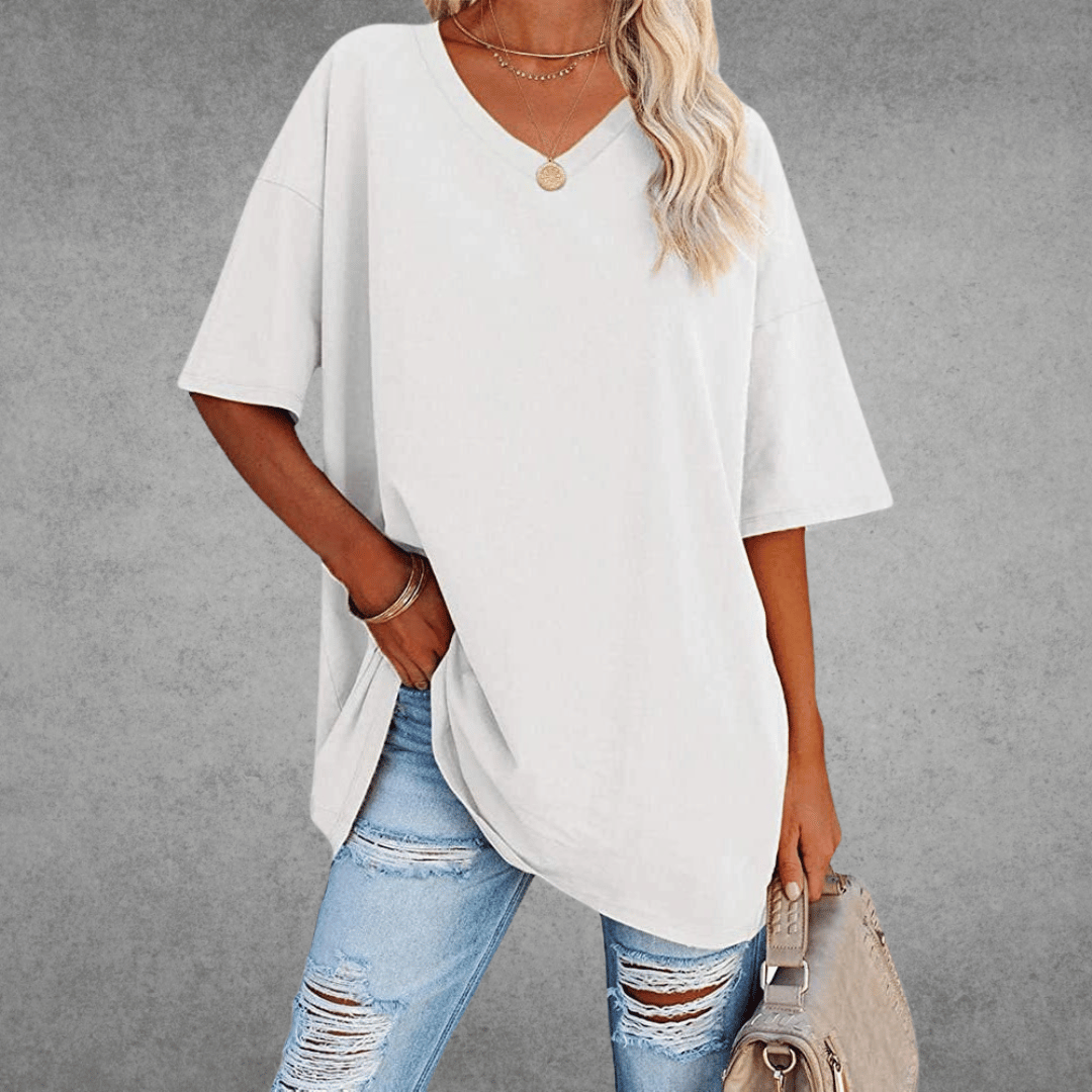 Cherie | Legeres &amp; stylisches V-Ausschnitt T-Shirt