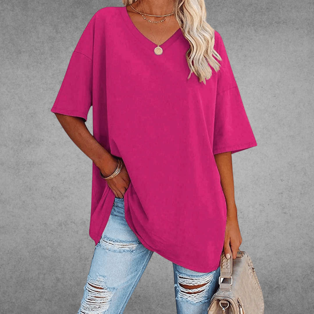Cherie | Legeres &amp; stylisches V-Ausschnitt T-Shirt