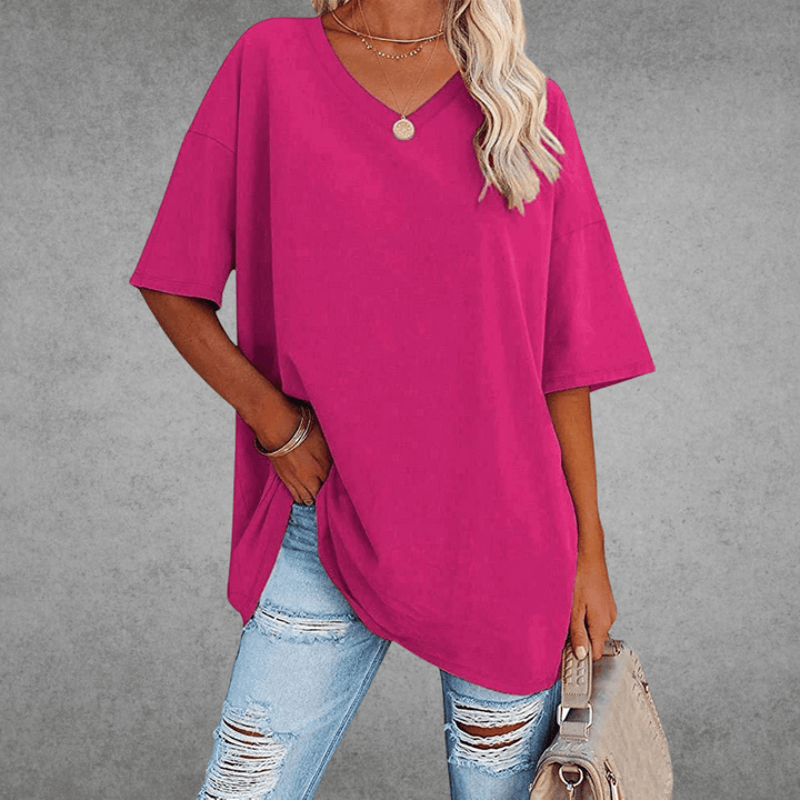 Cherie | Legeres &amp; stylisches V-Ausschnitt T-Shirt