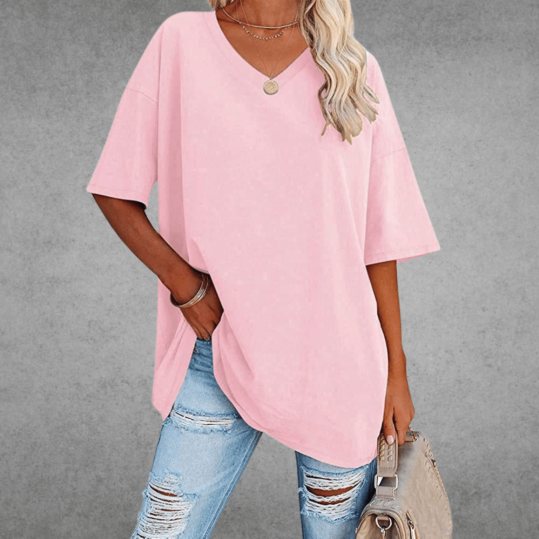 Cherie | Legeres &amp; stylisches V-Ausschnitt T-Shirt