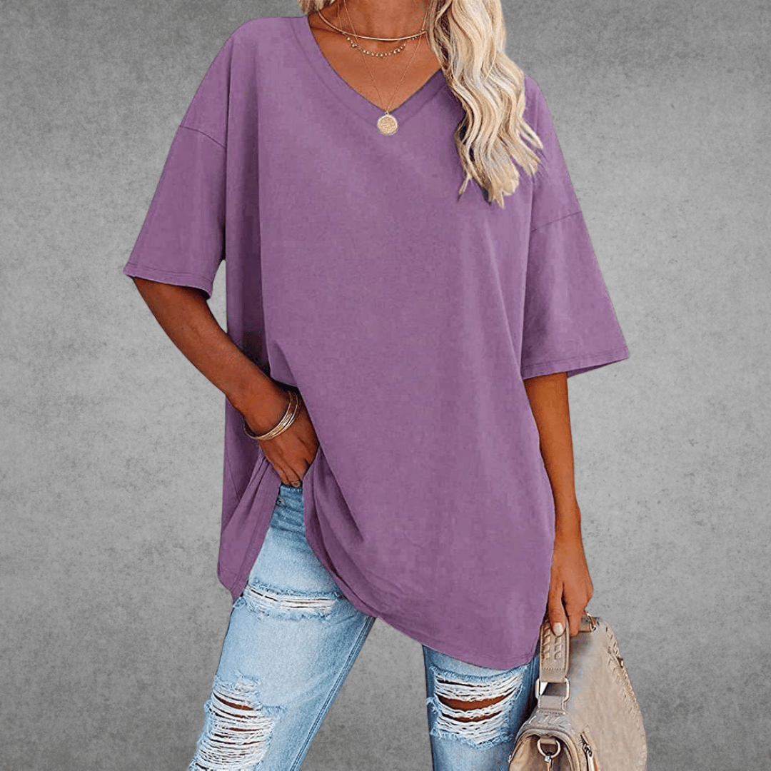 Cherie | Legeres &amp; stylisches V-Ausschnitt T-Shirt