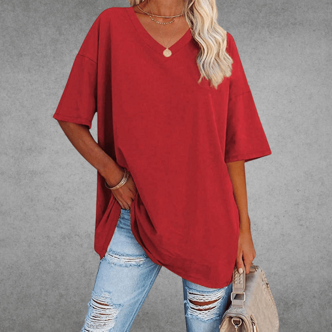 Cherie | Legeres &amp; stylisches V-Ausschnitt T-Shirt