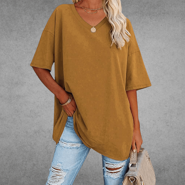 Cherie | Legeres &amp; stylisches V-Ausschnitt T-Shirt
