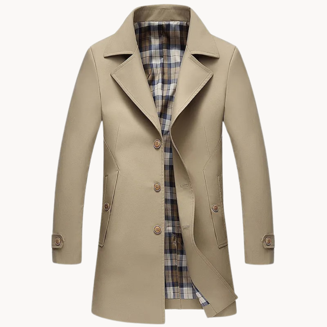 Darian | Winddichter klassischer Trenchcoat für Herren