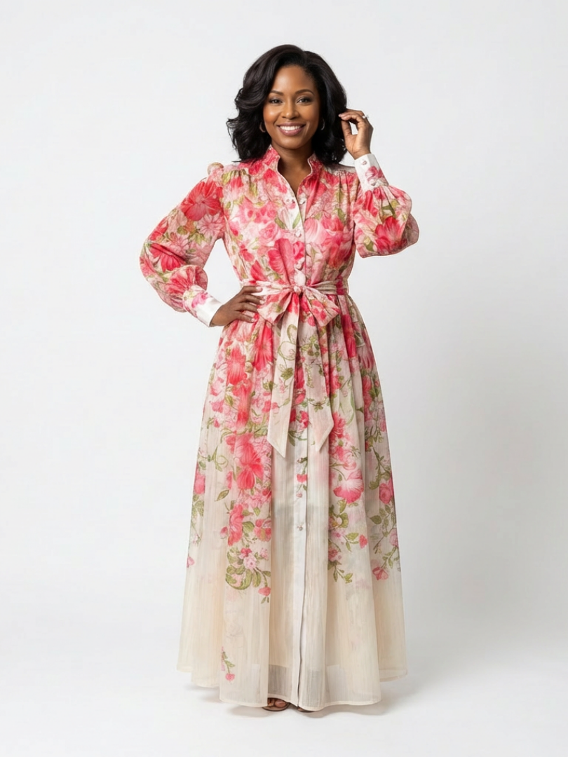 Ava | Timeless And Graceful Floral Maxi Dress