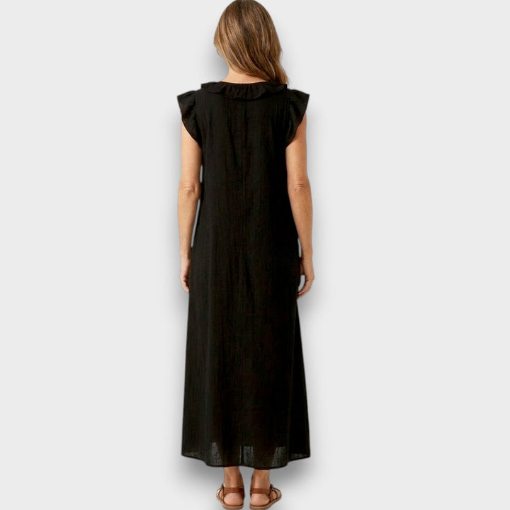 Elowen | Elegantes und fließendes Leinen-Maxikleid