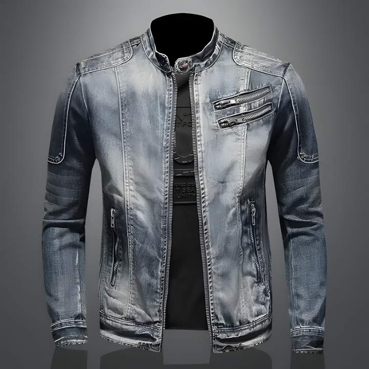 John | Stylische Jeansjacke für Biker
