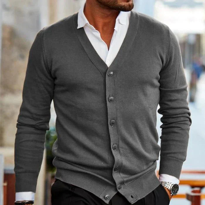 Darian | Klassische Komfort-Strickjacke für Herren