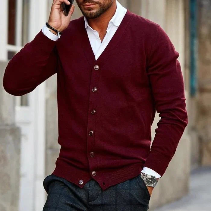 Darian | Klassische Komfort-Strickjacke für Herren