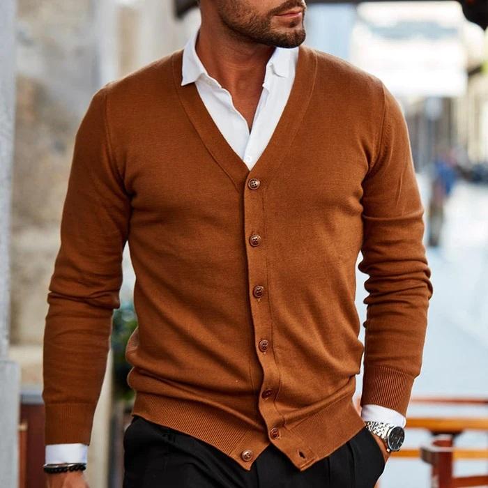 Darian | Klassische Komfort-Strickjacke für Herren